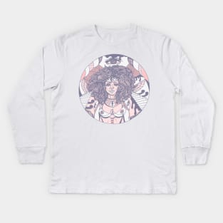 Npink Kemet Warrior Kids Long Sleeve T-Shirt